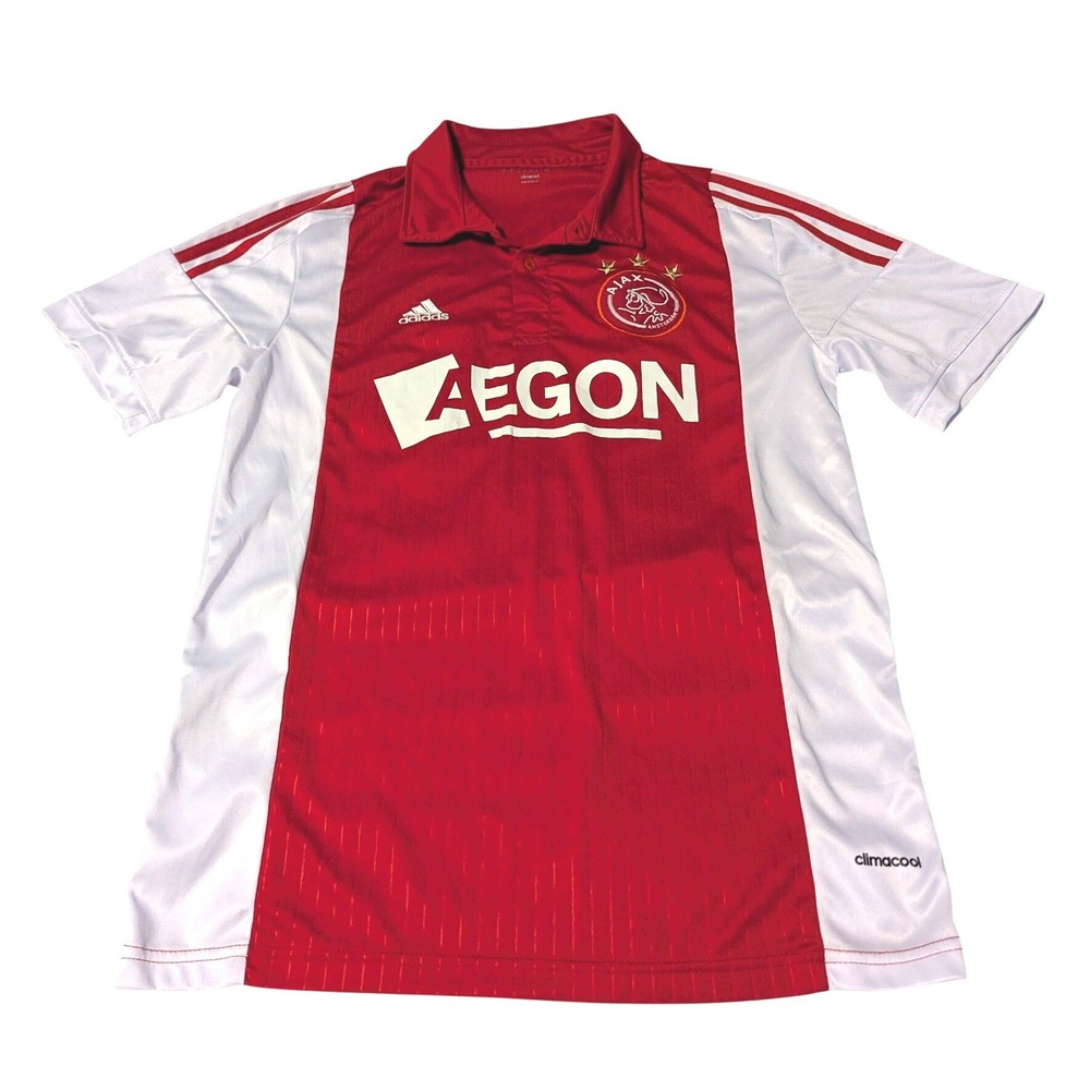 Adidas Ajax Amsterdam 2014-15 Home Jersey Milik 19 Mens Small Red White G85388